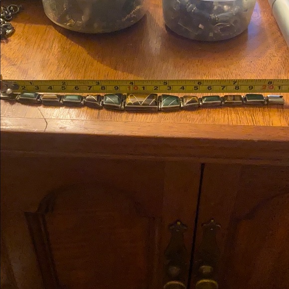 S s tigers eye and malachite stone bracelet - Picture 4 of 6